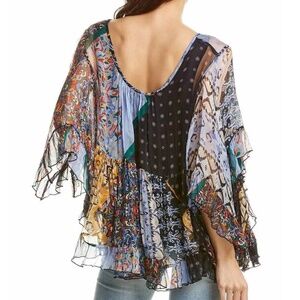 NWT Johnny Was Hirox Ruffle Blouse